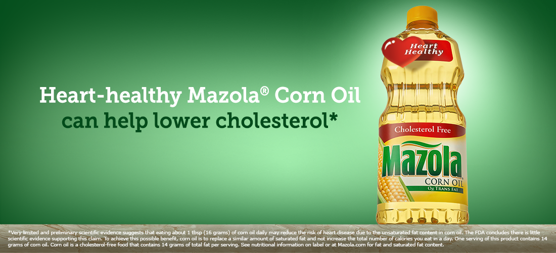 Heart-healthy Mazola Corn Oil